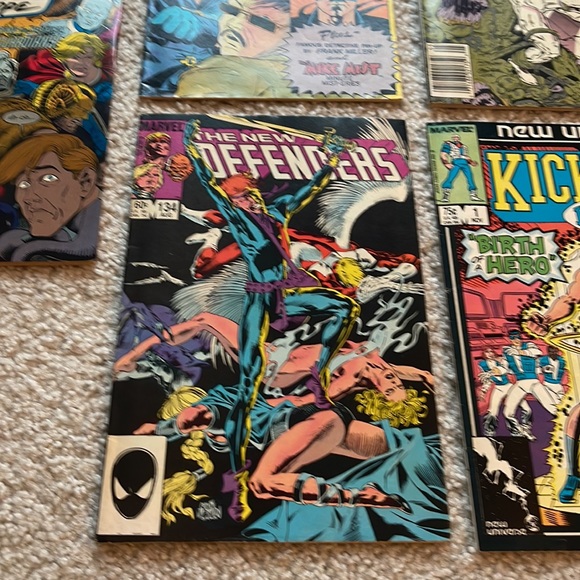 Lot of 5 Comics DC Marvel Eclipse Justice League Kickers Silver Surfer - Picture 5 of 7